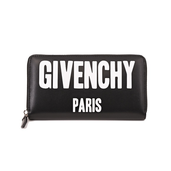 Givenchy Handbags - New Givenchy Black Iconic Print Zip Wallet